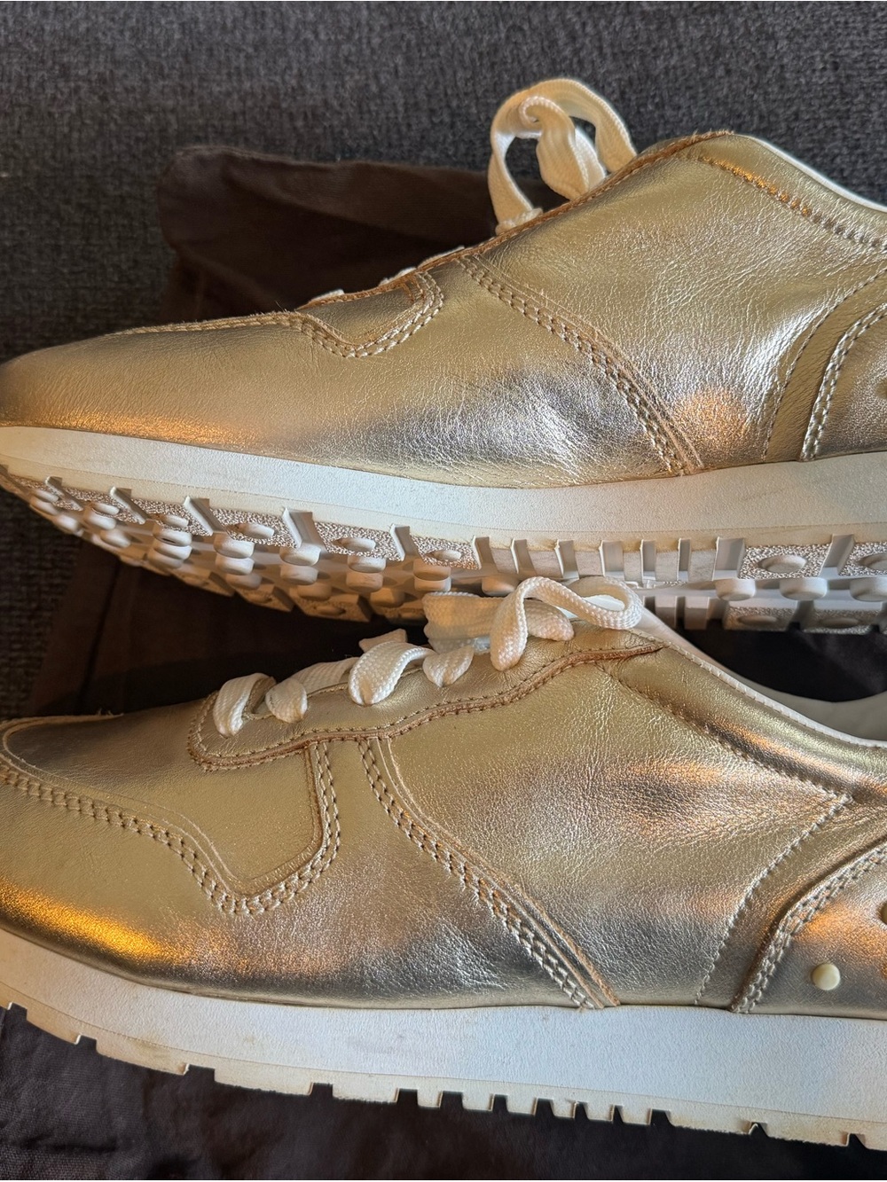 Tod's Metallic Gold Women's Sneakers